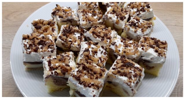 Skrižice maćeha - desert s vrhom, vrhnje i vrh Margot Skrižice maćeha - desert s vrhom, vrhnje i vrh Margot
