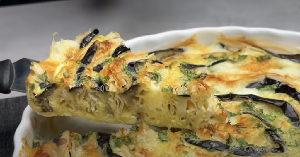 Sleece kolač od patlidžana i sira u tijestu za filo: hrskava delicija s mirisom Sredozemlja